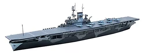 Aoshima Bunka Kyozaisha Waterline US Navy Aircraft Carrier WASP Plastic Model