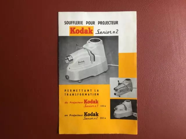 Kodak senior livret soufflerie projecteur  diapo senior notice mode d’emploi