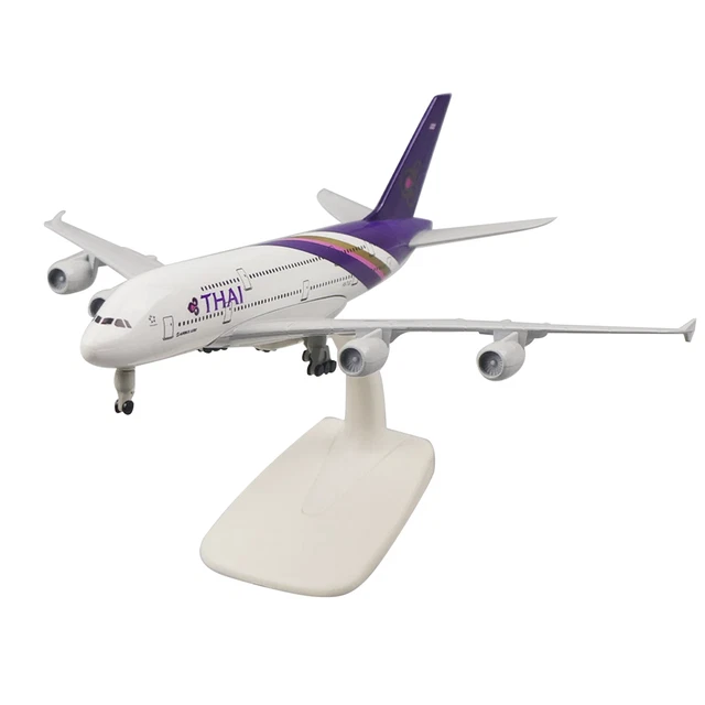1/200 SCALE 20CM Aircraft Thai Airways A380 Alloy Plane Model Static