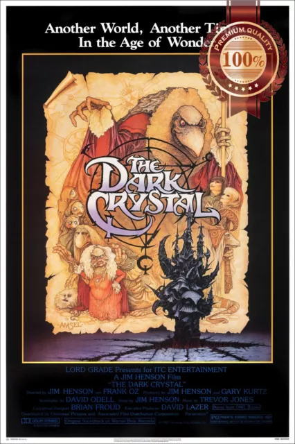 THE DARK CRYSTAL 1982 80s ORIGINAL OFFICIAL CINEMA MOVIE PRINT PREMIUM POSTER