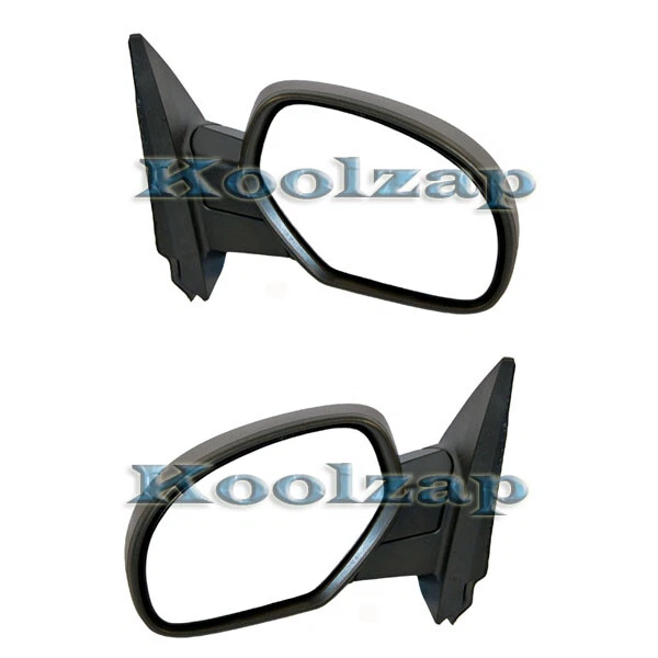 For 07-13 Silverado & Sierra Pickup Truck Manual Black Folding Mirror PAIR SET