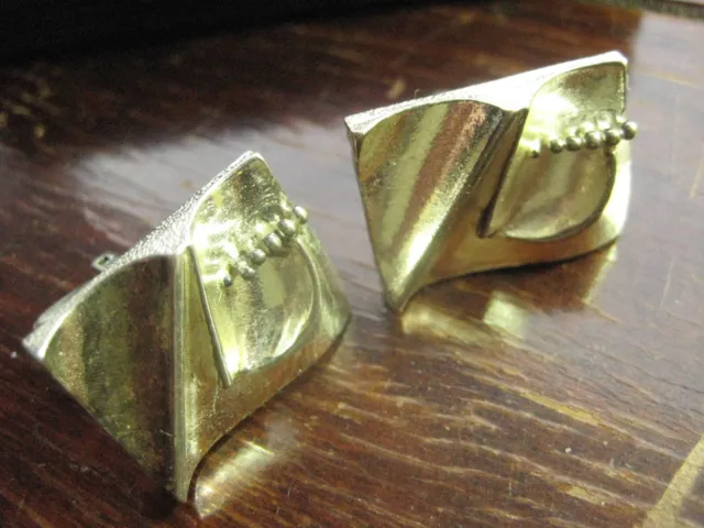 Seventies silberne Manschettenknöpfe cuff links cufflinks запонки Silber 835