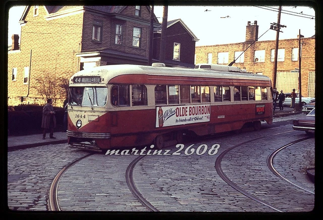 (Ym) Orig. Traktion/Trolley Rutsche Pittsburgh Eisenbahngesellschaft (Prc) 1649