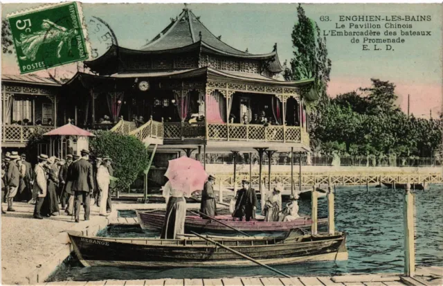 CPA Enghien-les-Bains - The Chinese Pavilion L'Embarcadère des Boats..(290207)