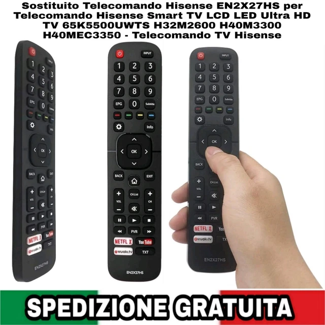VINABTY Telecomando Ricambio EN2X27HS Per TV Hisense: Sostituto Per Modelli H49N5700, H50M3000, LTDN65K720 E Altri - 3