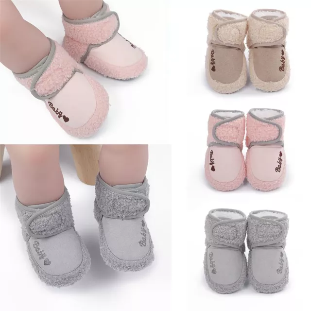 Anti-slip Girls Toddler Baby Slippers Shoes Infant Boots Socks Crib