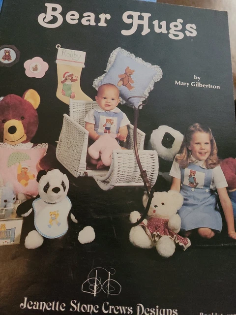 Bear Hugs for Counted Cross Stitch Jeanette Stone Crews Designs Booklet #12 SR3