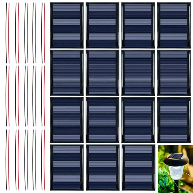 Mini Panel Solar Pequeños Colectores Solares: 15 Piezas 3V 0.3W 65X48Mm M