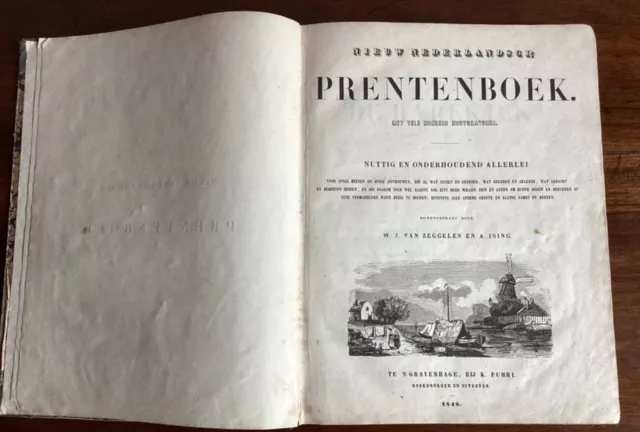 Nieuw Nederlandsch Prentenboek, met vele honderd houtgravures, Van Zeggelen 1848