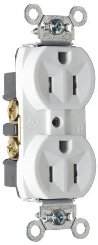 Legrand - Pass & Seymour TR5262WCP6 Tamper Resistant Duplex Receptacle Back a...