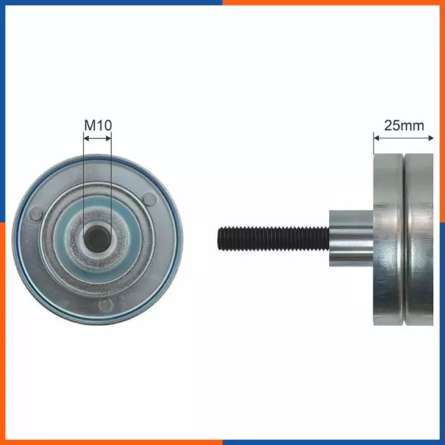 Galet tendeur de courroie d'accessoire pour SEAT | 03C145276B, FI21080, 88350