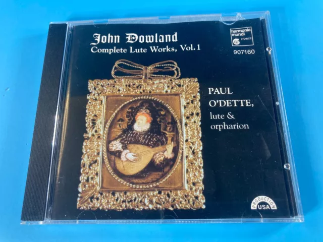 John Dowland, Paul O'Dette – Complete Lute Works, Vol. 1 - Musik CD