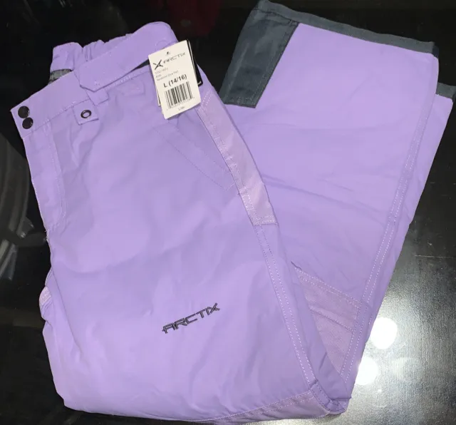 Arctix Kids Reinforced Snow Pants Lilac Purple Sz Large (14/16) - New