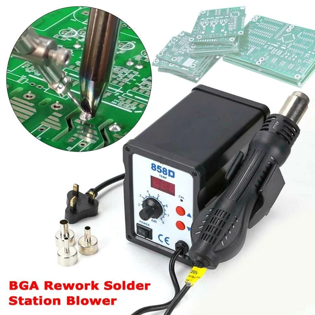 HAIR DRYER WELDING Tool Hot Air Torch 858D Rework Solder Station