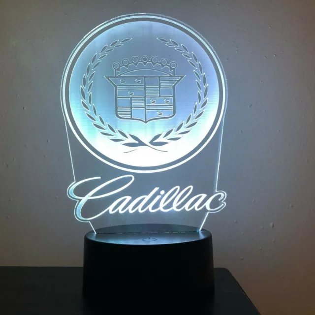 Cadillac Classic Car Gift 3D Acrylic LED 7 Colour Night Light Touch Lamp