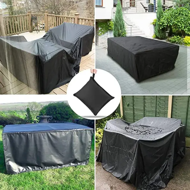 Waterproof Heavy Duty Garden Patio Furniture Cover for Rattan Table Cube Outdoor