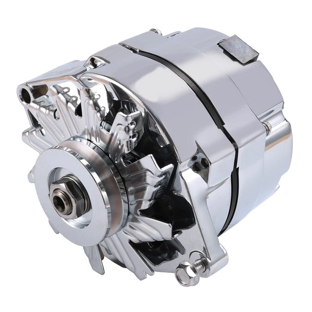 FOR Holden HQ HJ HX HZ WB GMH 253 308 V8 Alternator 100 AMP Internal Reg. Chrome
