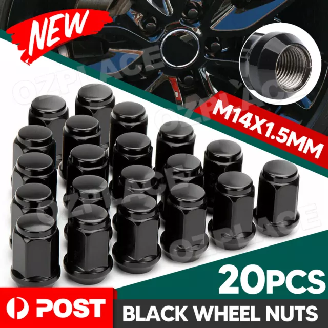 20PCS Car M14x1.5 Open End Lug Nut Set 45mm Steel Wheel Nuts Bolts with Socket