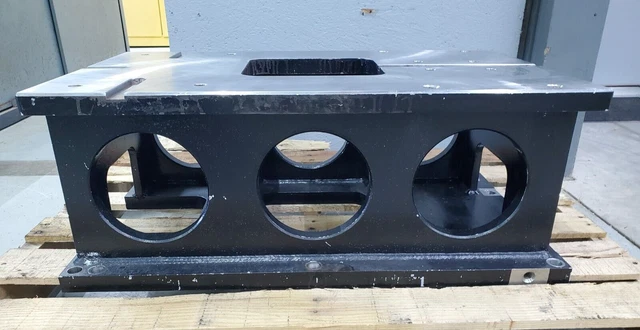 27"L x 16"W x 10.5" Steel Ground Top Riser Block, Machining Support Fixture
