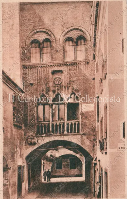 1934 PADOVA Avanzo Palazzo Ezzelino il Barbo a Santa Lucia cartolina