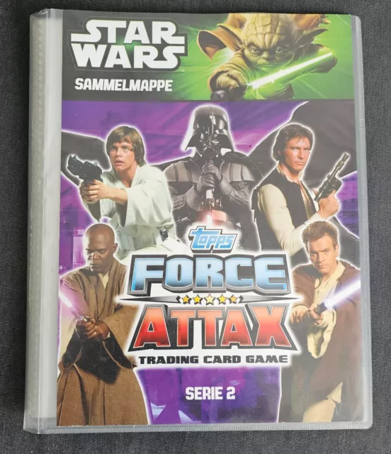 Star Wars leere Sammelmappe Topps Force Attax Trading Card Game Serie 2