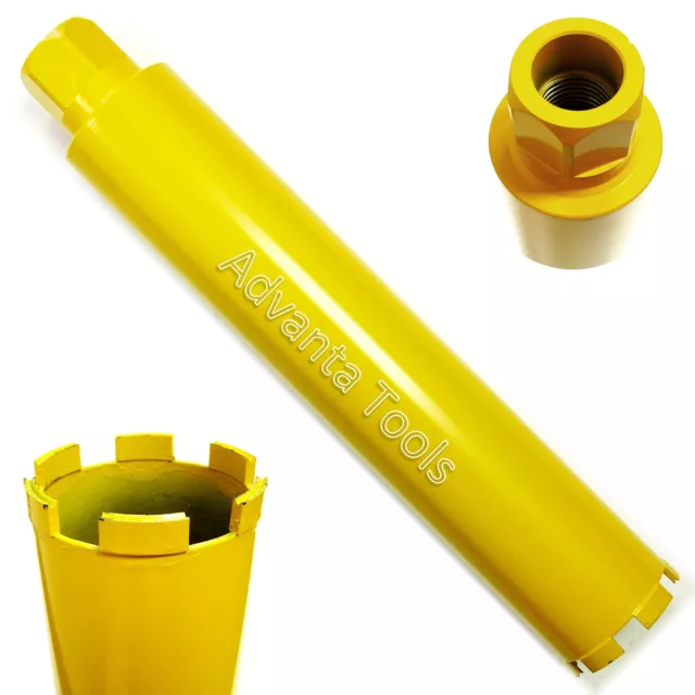 3-1/2” Wet Diamond Core Bit for Heavy Reinforced Concrete Soft to Hard Aggregate