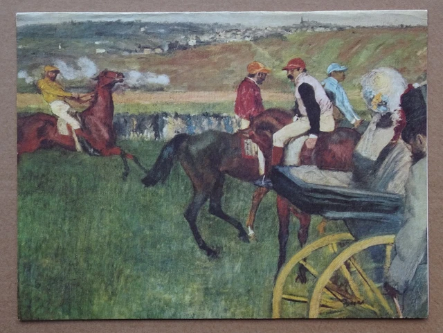 Menu original Chargeurs Réunis 1963 Paquebot Foucauld Edgar DEGAS Aux Courses