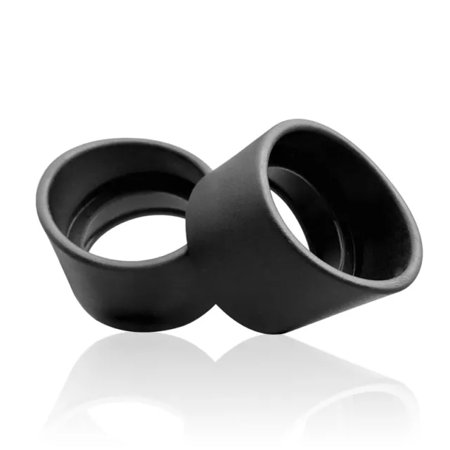Two Pieces Rubber Eye Cups Eye Guards Caps for 32-35 mm Microscope Eyepiece Part