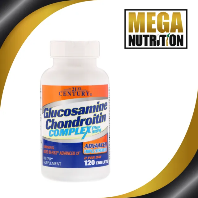21st Century Glucosamine Chondroitin Complex Plus MSM 120 Tablets | Joint Health