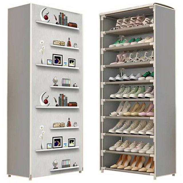 Scarpiera Estraibile per Armadio, scarpiera impilabile in Metallo Retrattile, Organizer Verticale per Armadio da Camera da Letto piolo, salvaspazio, (5 Livelli) (12 Livelli