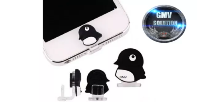 iPhone iPad Anti Dust Plug  Staubstecker Home Lightning süßer Pinguin