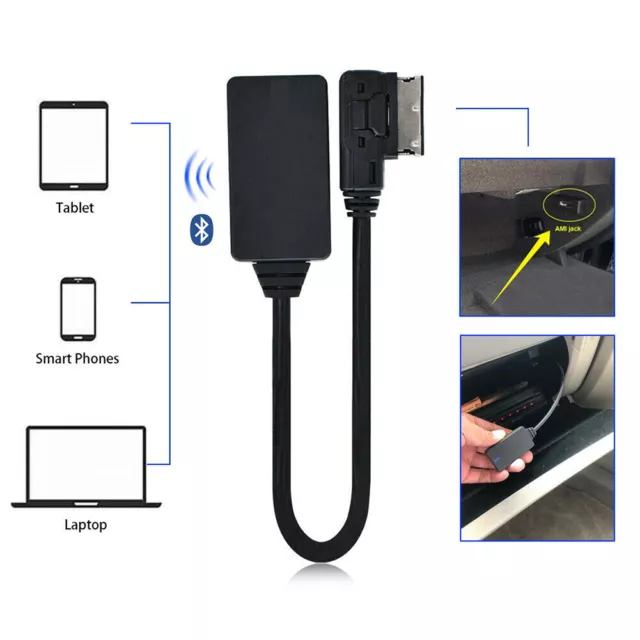 Für Audi VW MMI AMI Bluetooth Musik Streaming iPod Media Interface Kabel führen- 2