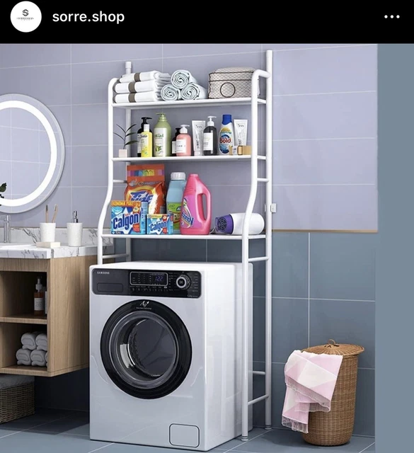 Scaffale Bagno 3 Mensole Ripiano Superiore Mobile Sopra Lavatrice Lavanderia Salvaspazio Ripiani Per Appoggio Organizer Da Parete Per Detersivi Sapone Bagno In Metallo 152 X 65 X 25 Cm Bianco 83846887