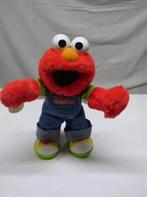 Elmo Sesame Street Lets Pretend Elmo Plush Talking Toy Doll Stuffed Fisher Price