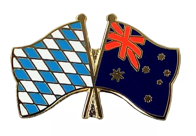 Bayern-Australien Freundschafts Pin Flaggen Pin Freundschaftspin Anstecker Pin