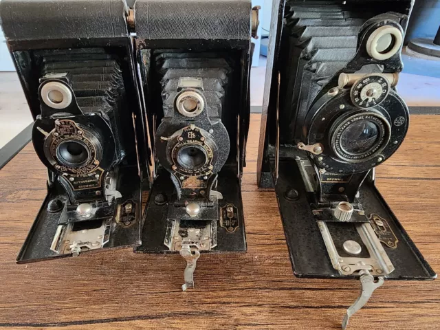 Lot appareils photo folding Kodak Brownie Lot appareils photo folding Kodak Brownie