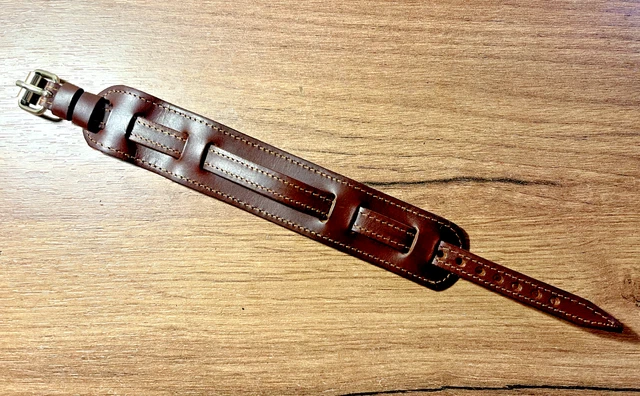 Cinturino Pelle Nera 10mm Per Orologi Militari Vintage – Stile Piloti WW1 E WW2 - Foto 2