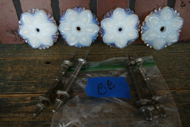4 antique curtain tieback 3 inch diameter opalescent