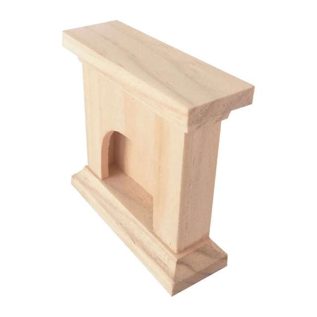 Chimenea de madera en miniatura modelo vintage accesorios de muebles