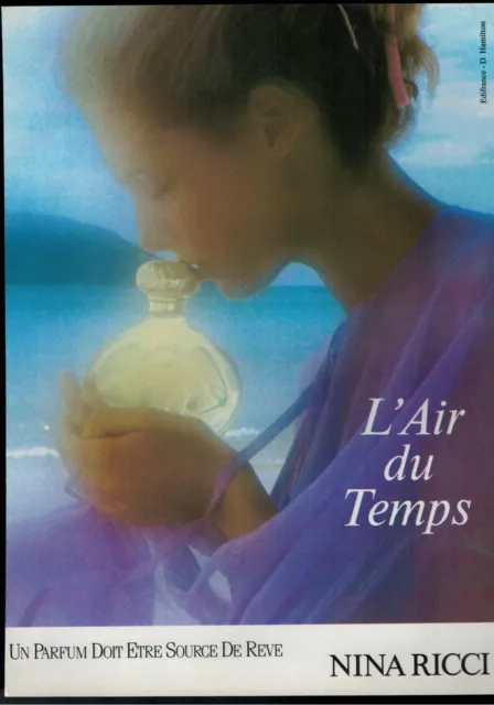 Publicité De Presse 1989 - Nina Ricci L'air Du Temps Parfum Source De Rêve