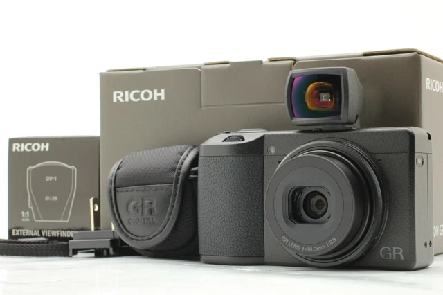 [A.UNUSED Count:1-2 w/Finder] RICOH GR III 24.2MP Digital Camera Black JAPAN #97 2