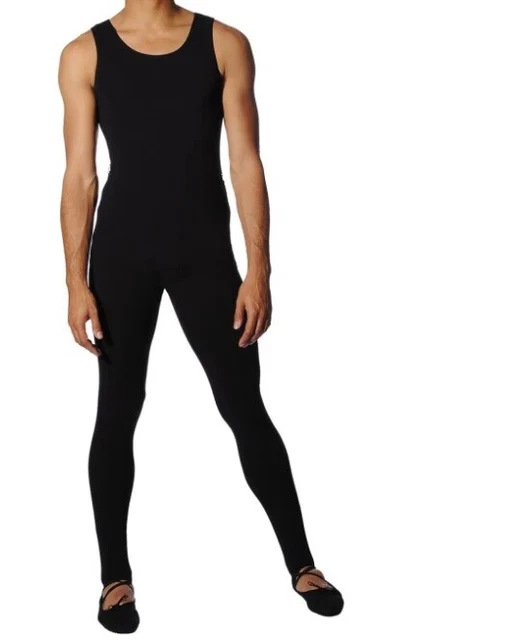 Catsuita senza maniche da uomo nera Freed - stile 6140 - tutte le taglie