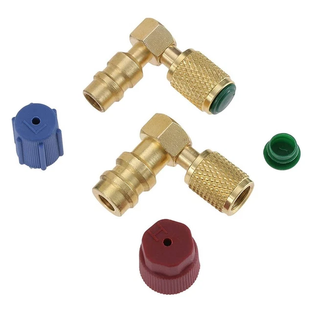 Adaptateur Rapide Climatiseur Voiture R1234YF Vers R134A - Coupleur Bas Pression Pour Recharge Clim Auto