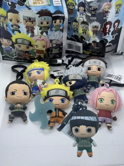 Naruto Shippuden Figural Bag Clip Series 1 NEW! - Pick Your Character