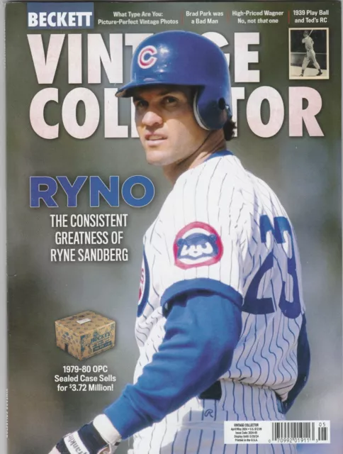 New Beckett Bb Fb Bsk Hky Vintage Price Guide, April / May 2024 (Ryne Sandberg)