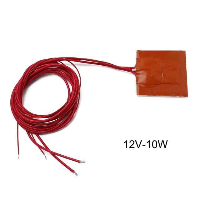 For Printer Heated-50*50mm 12V 10W Silicone Heater Mat Pad Bed Heating