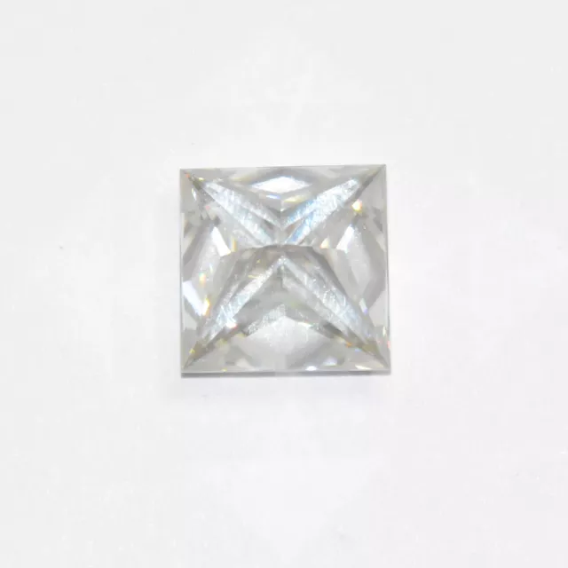 2.00 CT Princesse Coupe Blanc Labo Diamant Synthétique Great Certifié! Bijoux De 2