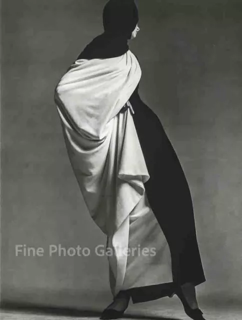 1965 Vintage RICHARD AVEDON Female Toga Fashion Large Duotone Photo Art 16x20
