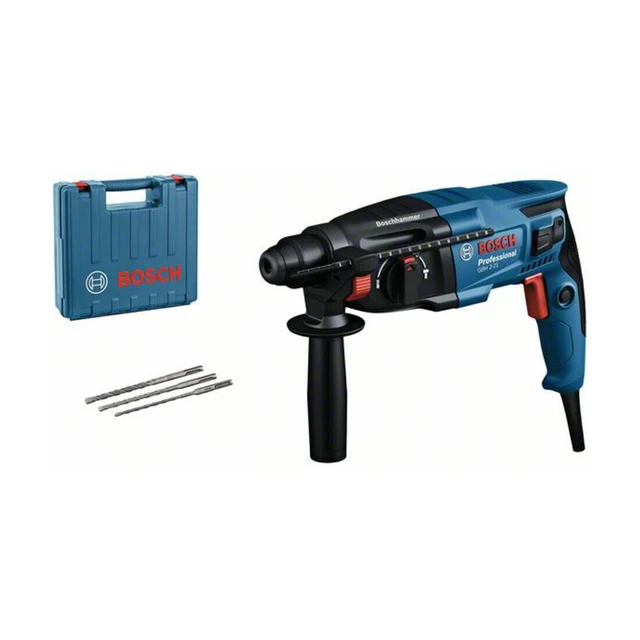 Bosch Bohrhammer mit SDS plus GBH 2 21 mit 1x Bohrer SDS plus 6/8/10 mm