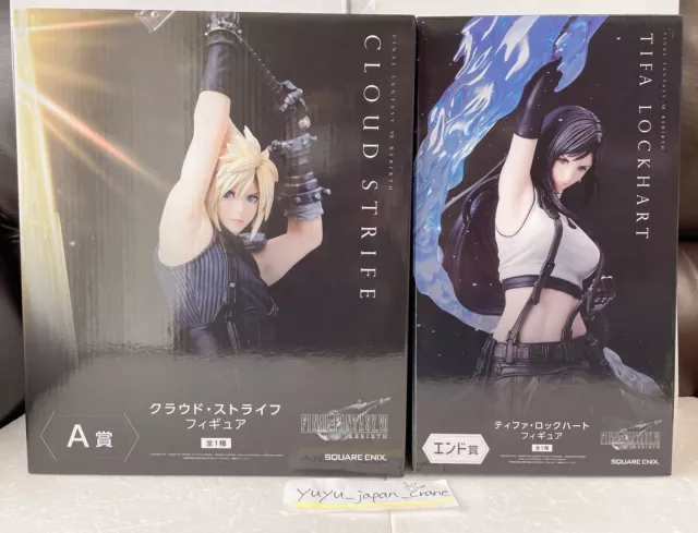 Final Fantasy VII Rebirth FF7 Kuji Tifa Lockhart Cloud Strife Figure Set Of 2